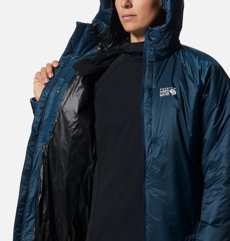 Manteau à capuchon Compressor Femme, Color: Dark Caspian, image 8