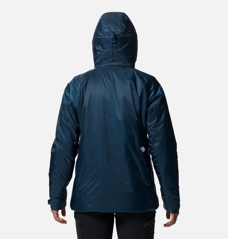 Manteau à capuchon Compressor Femme, Color: Dark Caspian, image 2