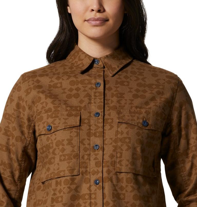 Manteau-chemise Moiry Femme, Color: Corozo Nut, image 4