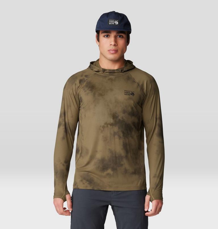 Homme Crater Lake Chandail à capuchon, Color: Raw Clay Clouds Dye Print, image 5