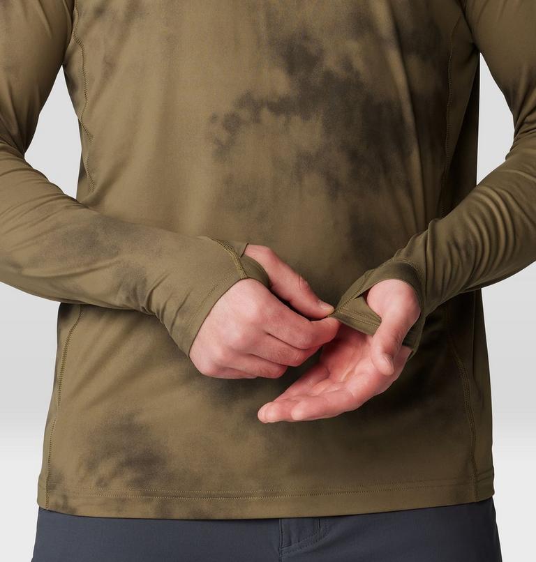 Homme Crater Lake Chandail à capuchon, Color: Raw Clay Clouds Dye Print, image 6