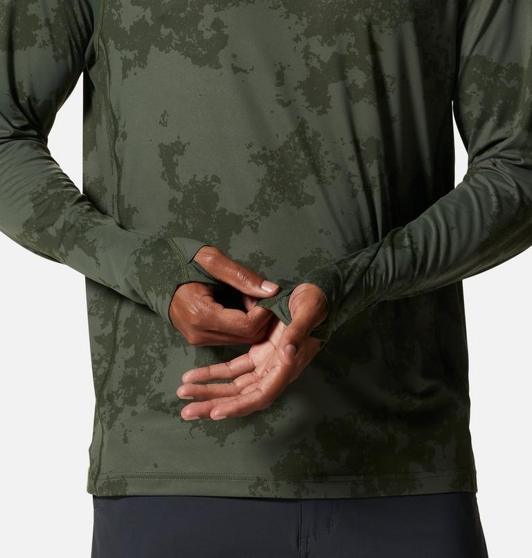 Homme Crater Lake Chandail à capuchon, Color: Surplus Green Scatter Dye Print, image 5