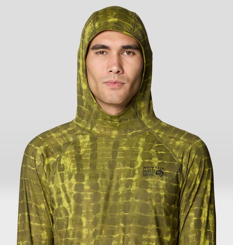 Men's Crater Lake Hoody, Color: Combat Green Prismatic Print, image 5