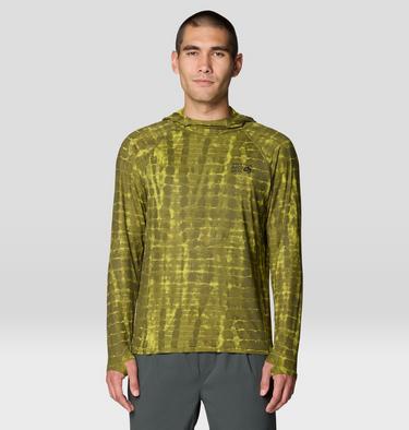 Men's Crater Lake Hoody, Color: Combat Green Prismatic Print, image 9