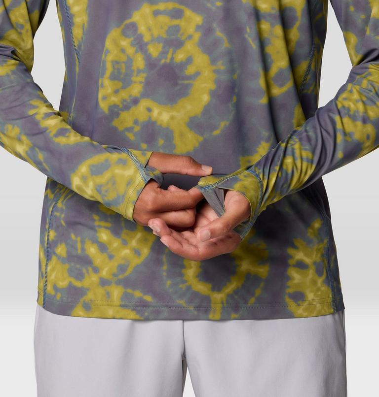 Men's Crater Lake Hoody, Color: Adriatic Blue Spore Dye Print, image 5