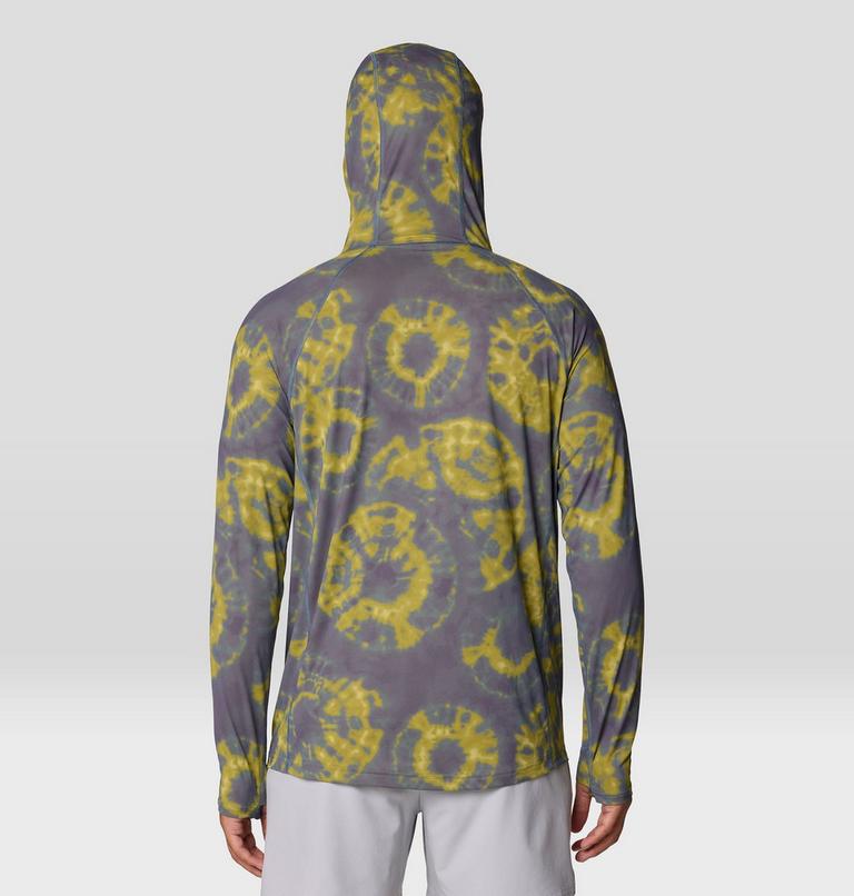 Men's Crater Lake Hoody, Color: Adriatic Blue Spore Dye Print, image 2