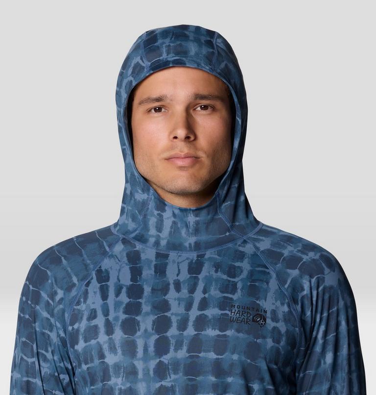 Men's Crater Lake Hoody, Color: Adriatic Blue Prismatic Print, image 6