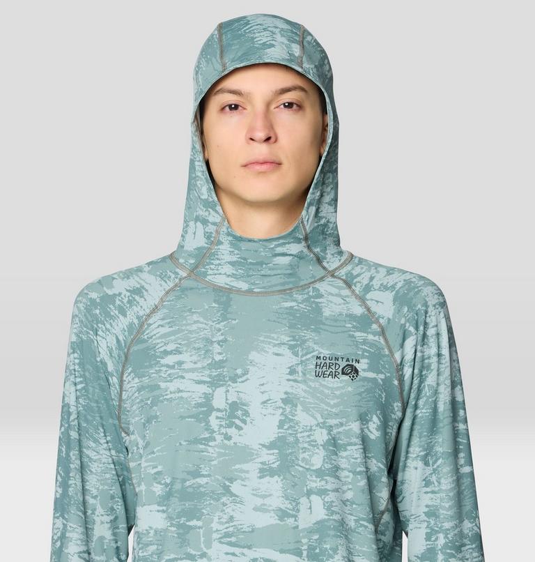 Men's Crater Lake Hoody, Color: Blue Sage Inked Dyed Print, image 6