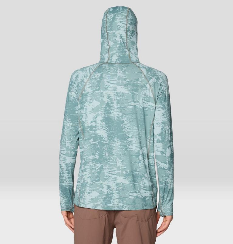 Men's Crater Lake Hoody, Color: Blue Sage Inked Dyed Print, image 3