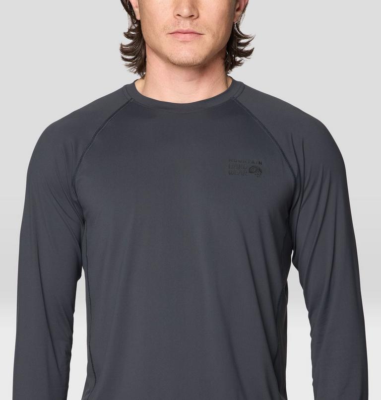 Men's Crater Lake Long Sleeve Crew, Color: Dark Storm, image 5