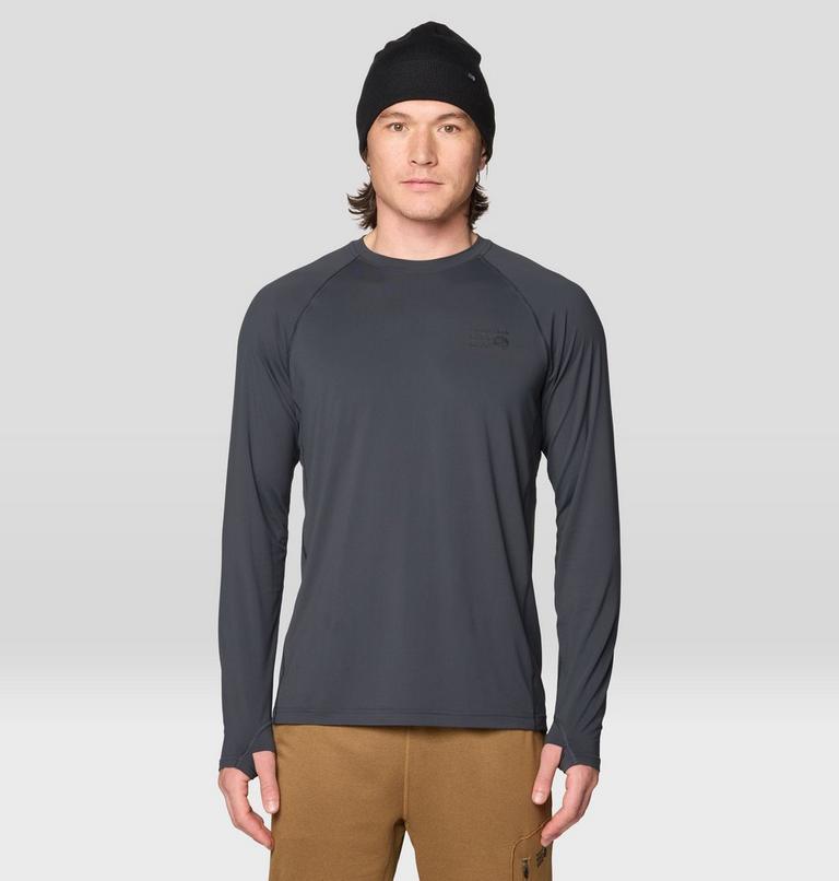 Men's Crater Lake Long Sleeve Crew, Color: Dark Storm, image 1