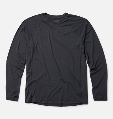 Men's Crater Lake Long Sleeve Crew, Color: Dark Storm, image 6