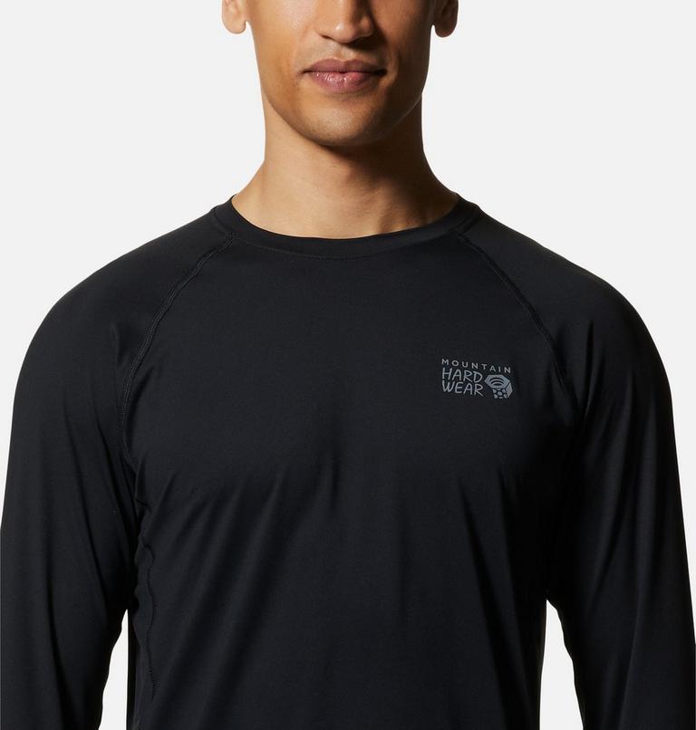 Men's Crater Lake Long Sleeve Crew, Color: Black, image 4