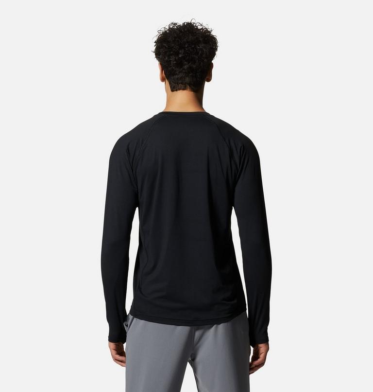 Men's Crater Lake Long Sleeve Crew, Color: Black, image 2