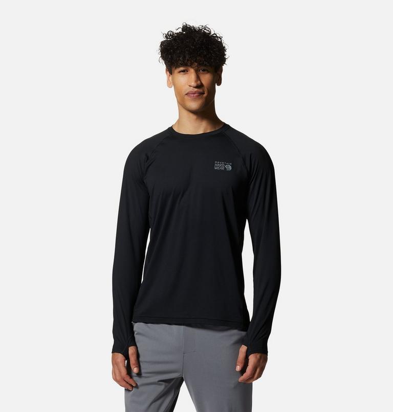 Men's Crater Lake Long Sleeve Crew, Color: Black, image 1