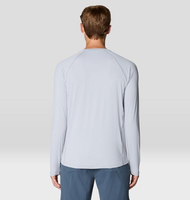 Men's Crater Lake Long Sleeve Crew, Color: Glacial, image 2