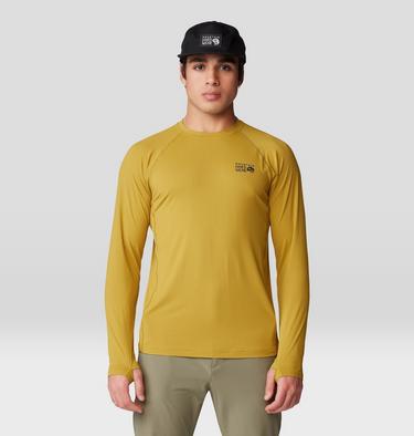 Men's Crater Lake Long Sleeve Crew, Color: Dark Bolt, image 9