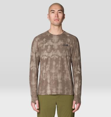 Men's Crater Lake Long Sleeve Crew Shirt, Color: Tierra Shadowdye Print, image 4