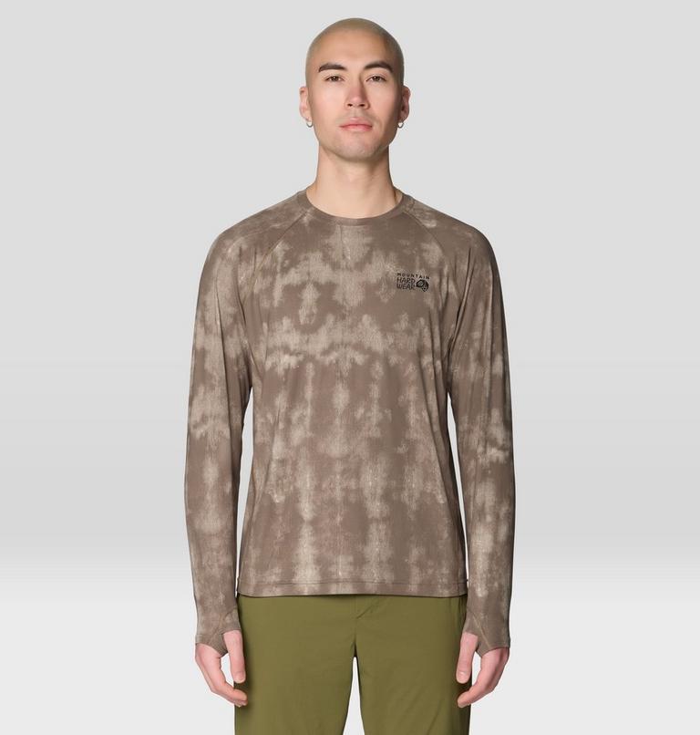 Men's Crater Lake Long Sleeve Crew Shirt, Color: Tierra Shadowdye Print, image 4