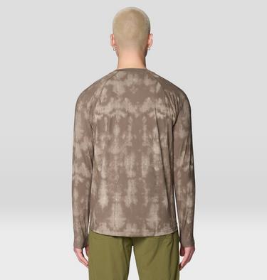 Men's Crater Lake Long Sleeve Crew Shirt, Color: Tierra Shadowdye Print, image 2