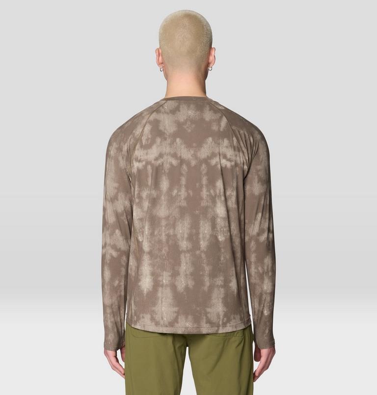Men's Crater Lake Long Sleeve Crew Shirt, Color: Tierra Shadowdye Print, image 2
