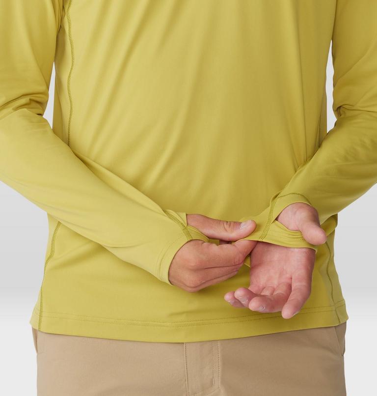 Men's Crater Lake Long Sleeve Crew, Color: Bright Olive, image 5