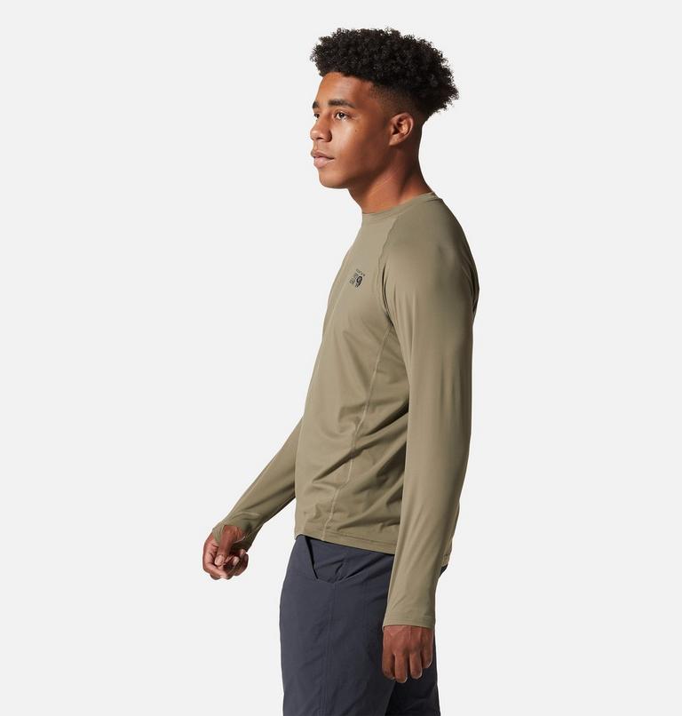 Men's Crater Lake Long Sleeve Crew, Color: Stone Green, image 3