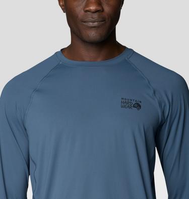 Men's Crater Lake Long Sleeve Crew Shirt, Color: Astral Blue, image 8