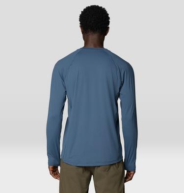 Men's Crater Lake Long Sleeve Crew Shirt, Color: Astral Blue, image 6