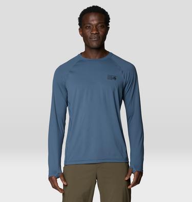 Men's Crater Lake Long Sleeve Crew Shirt, Color: Astral Blue, image 5
