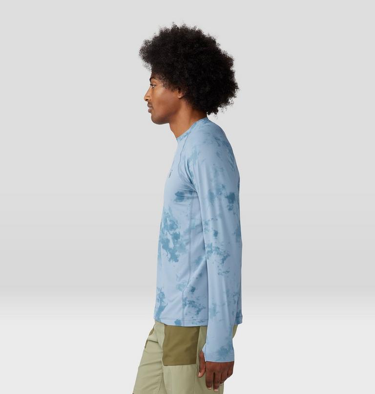 Men's Crater Lake Long Sleeve Crew, Color: Element Nebula Print, image 3