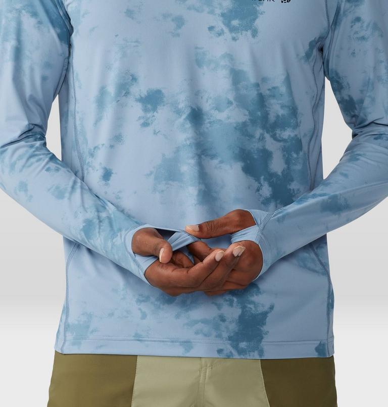 Men's Crater Lake Long Sleeve Crew, Color: Element Nebula Print, image 5