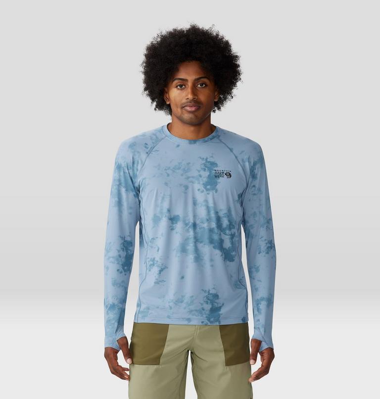 Men's Crater Lake Long Sleeve Crew, Color: Element Nebula Print, image 1