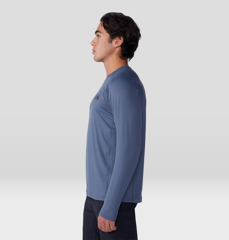 Men's Crater Lake Long Sleeve Crew, Color: Blue Slate, image 3