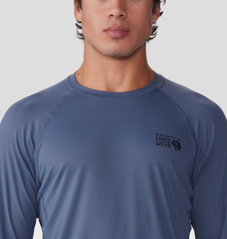 Men's Crater Lake Long Sleeve Crew, Color: Blue Slate, image 4