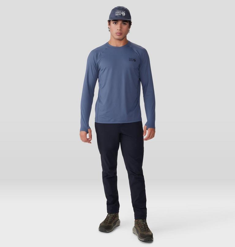 Men's Crater Lake Long Sleeve Crew, Color: Blue Slate, image 7