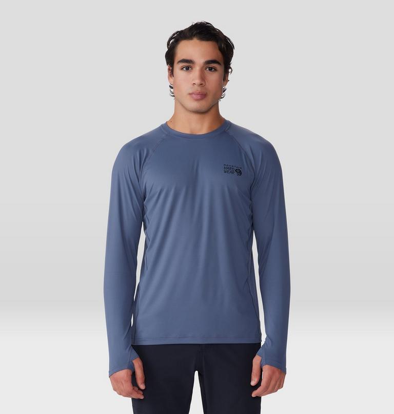 Men's Crater Lake Long Sleeve Crew, Color: Blue Slate, image 1