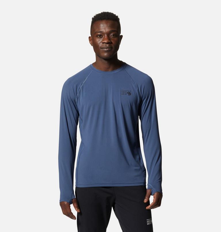 Homme Crater Lake Manches longues Crew, Color: Zinc, image 1