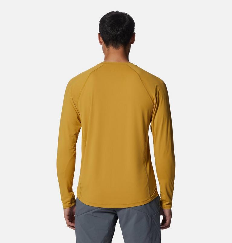 Homme Crater Lake Manches longues Crew, Color: Desert Yellow, image 2