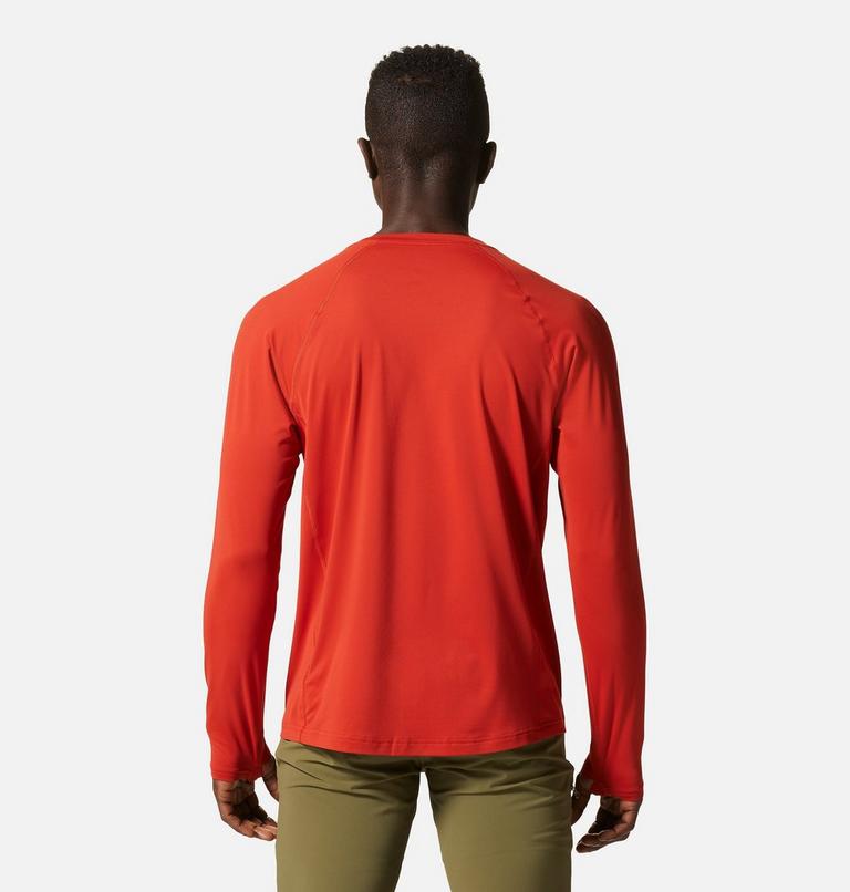 Homme Crater Lake Manches longues Crew, Color: Desert Red, image 2