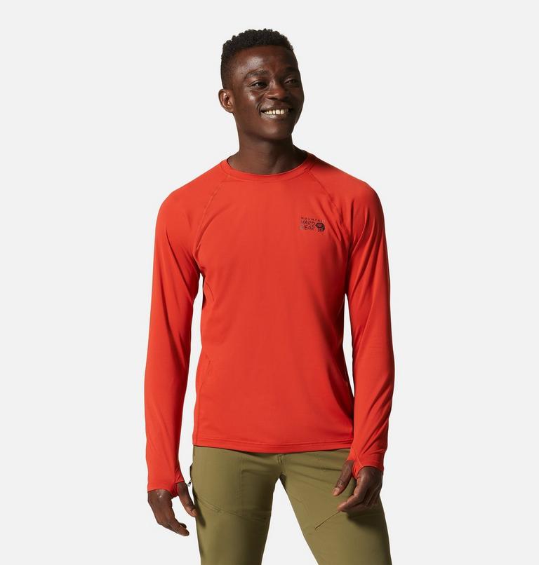 Homme Crater Lake Manches longues Crew, Color: Desert Red, image 1