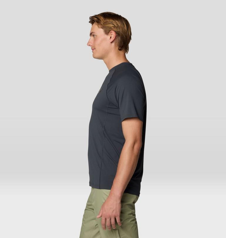 Men's Crater Lake Short Sleeve, Color: Dark Storm, image 4