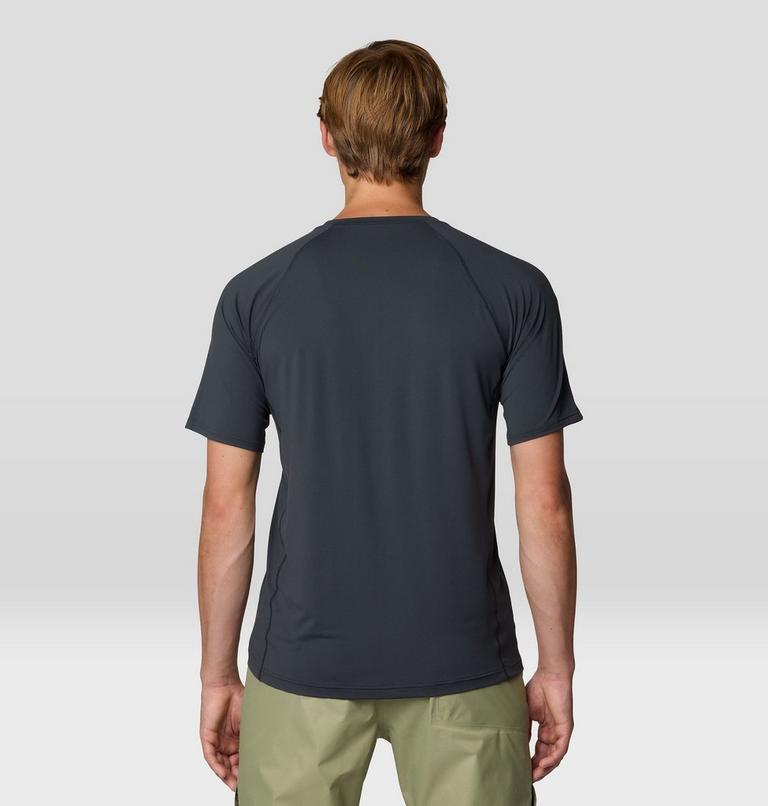 Men's Crater Lake Short Sleeve, Color: Dark Storm, image 3