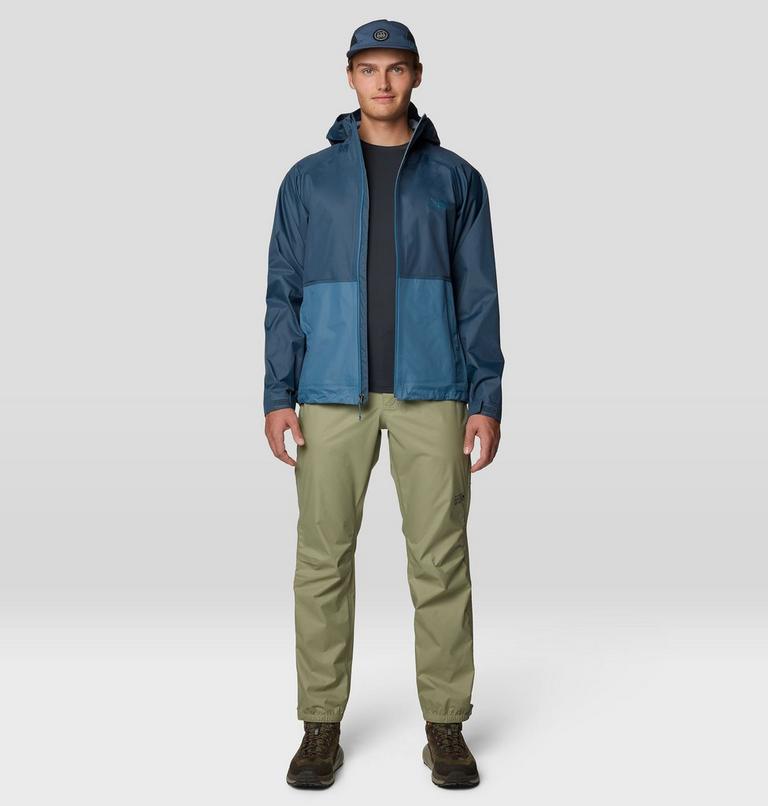 Men's Crater Lake Short Sleeve, Color: Dark Storm, image 2