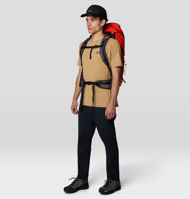 Men's Crater Lake Short Sleeve, Color: Buck, image 2