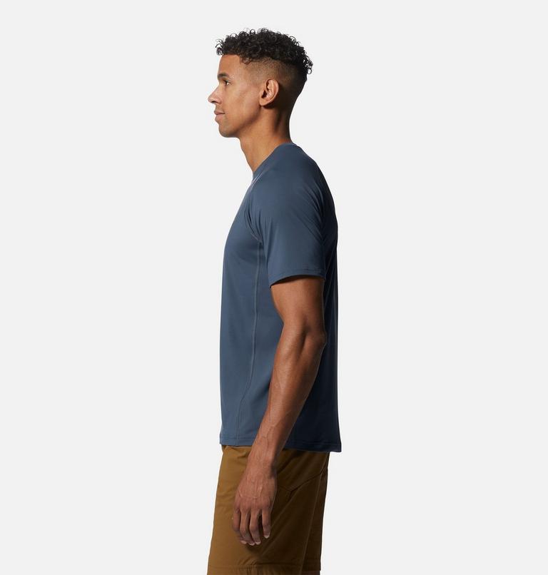 Men's Crater Lake Short Sleeve, Color: Blue Slate, image 3