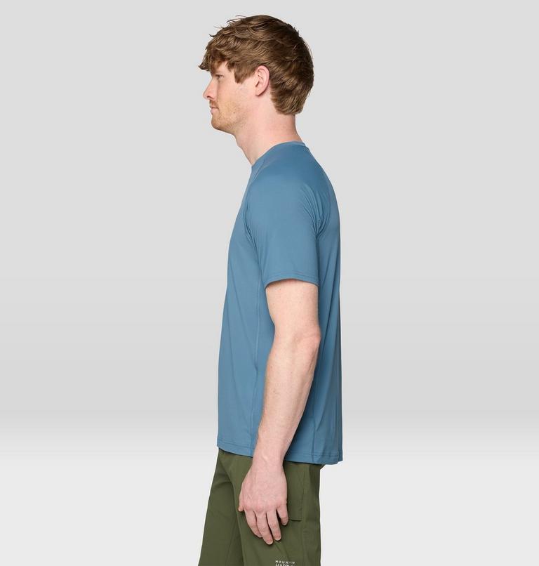 Men's Crater Lake Short Sleeve, Color: Adriatic Blue, image 3