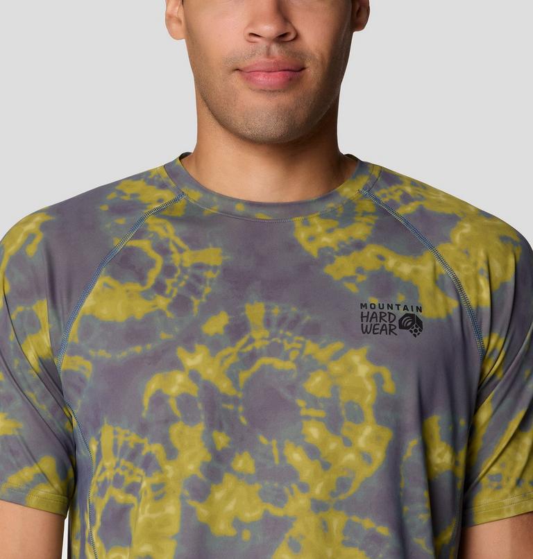 Men's Crater Lake Short Sleeve Shirt, Color: Adriatic Blue Spore Dye Print, image 4