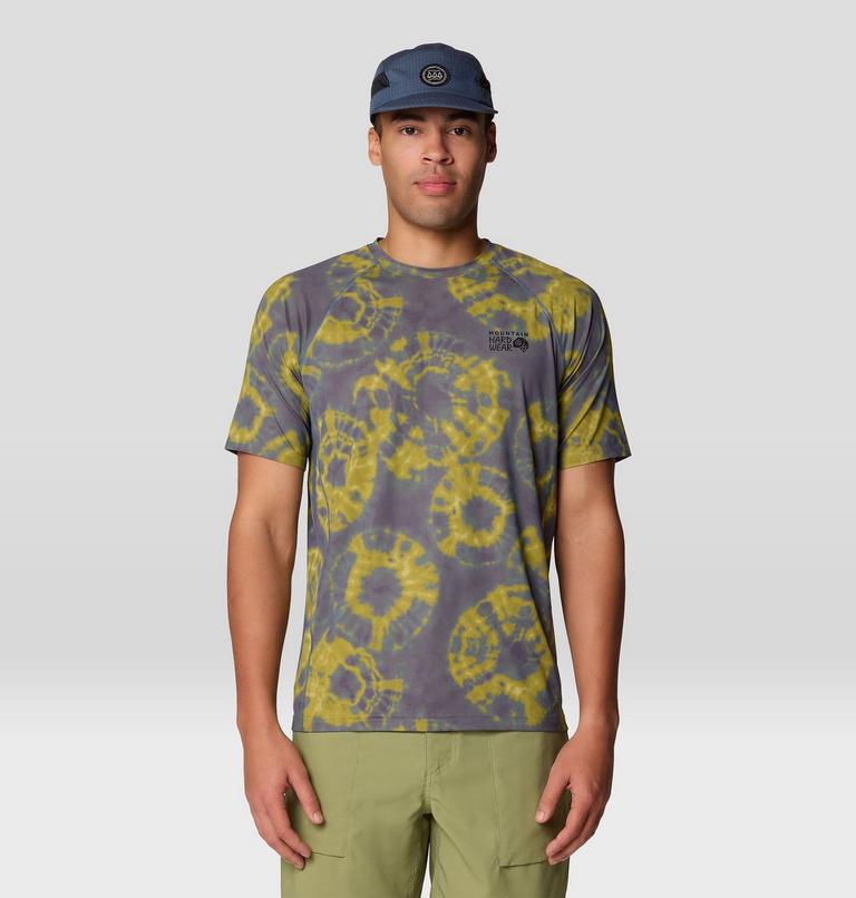 Men's Crater Lake Short Sleeve Shirt, Color: Adriatic Blue Spore Dye Print, image 5