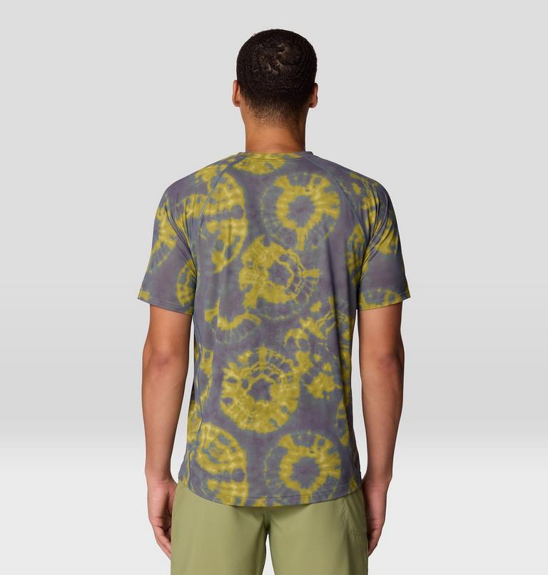 Men's Crater Lake Short Sleeve Shirt, Color: Adriatic Blue Spore Dye Print, image 2